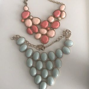 Statement necklace duo
